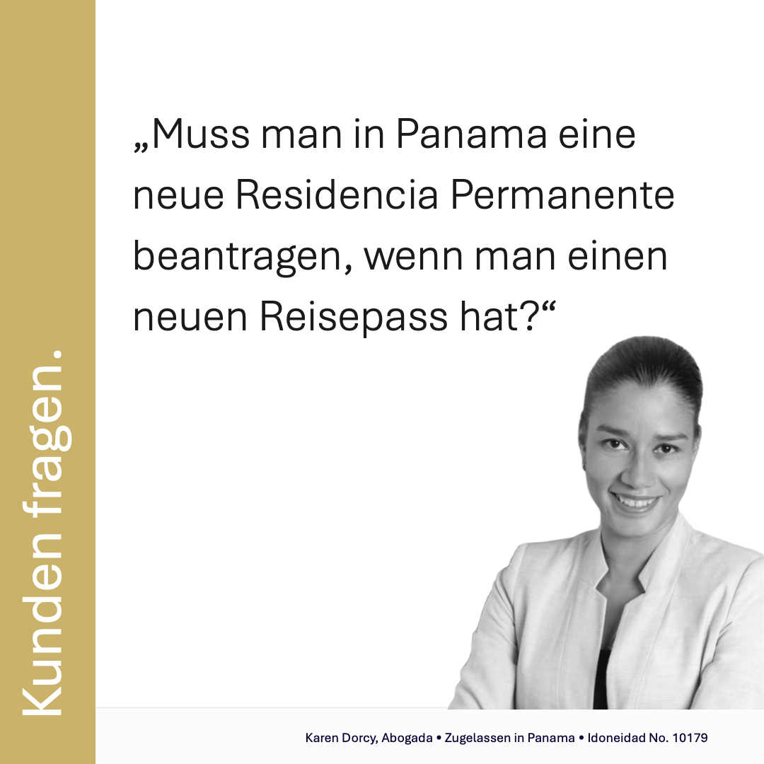 Neuer Reisepass – Was passiert mit der Panama-Residencia?