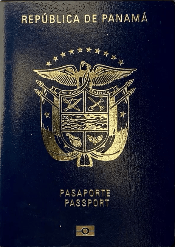 Panamaischer Reisepass mit Wappen – Symbolbild Sonderpass für Investoren, Golden Visa Panama